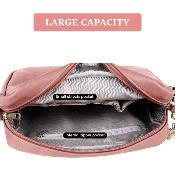 Small crossbody shoulder bag messenger phone bag wallet purse - Picture 5 of 12